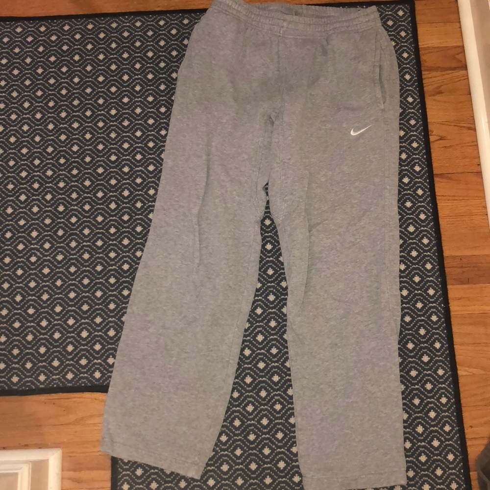 Grey Nike sweatpants